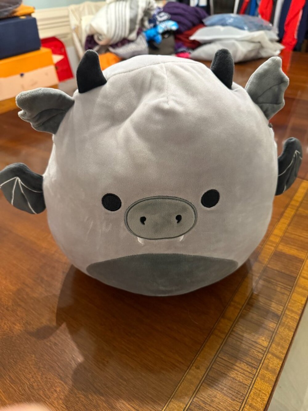 Squishmallows 16-Inch Gray Dragon Plush NWOT